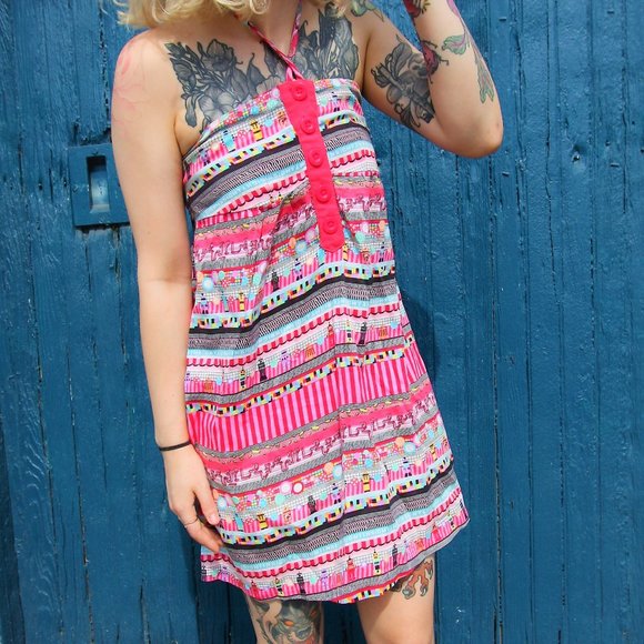 XS / US 4 Insight, Hot Pink, Summer Dress, ROBOT DRESS - Picture 3 of 4